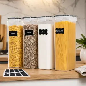 Airtight Food Storage Containers 2.8L- 4 Pack BPA-Free Lids