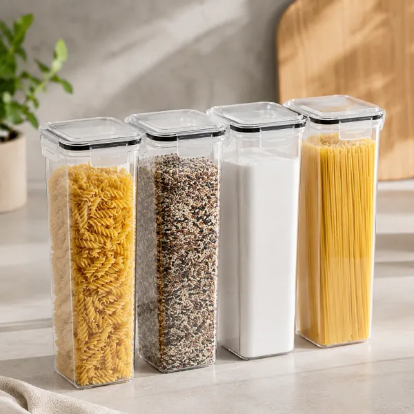 Airtight Food Storage Containers of 4 Pack 2.8L BPA-Free Lids