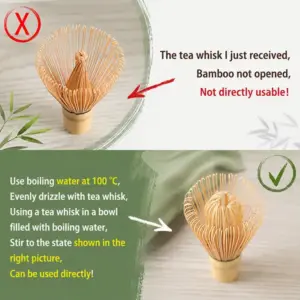 Matcha Starter Set Bamboo Whisk, Spoon & Scoop 3-Piece Ceramic