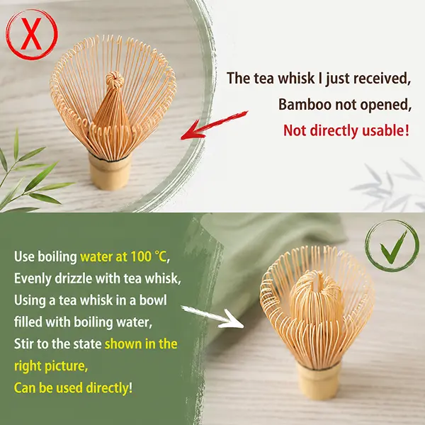 Matcha Starter Set Bamboo Whisk, Spoon & Scoop 3-Piece Ceramic