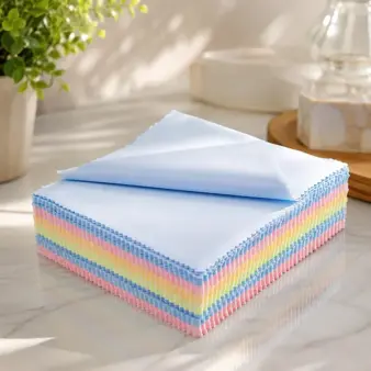 Microfibre Lens Cleaning Cloths mixed colours Pack, Streak-Free