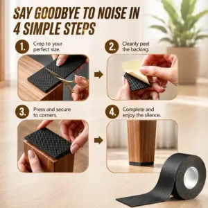 Self-Adhesive Furniture Felt Pads Roll | Cut-to-Size Floor Protector - Image 8
