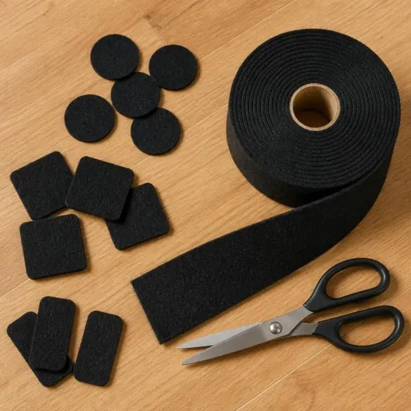 Self-Adhesive Furniture Felt Pads Roll Cut-to-Size Floor Protector