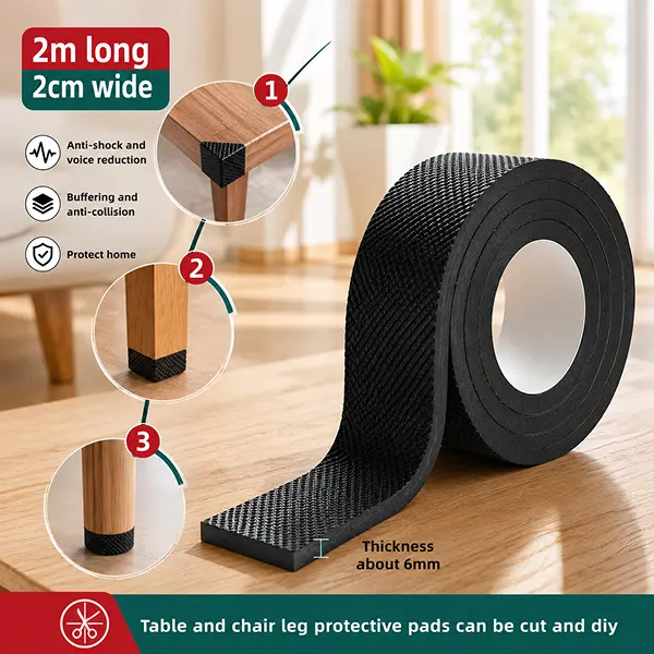 Self-Adhesive Furniture Felt Pads Roll Cut-to-Size