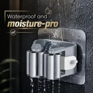 Self-Adhesive Wall Mop Broom Holder No-Drill Storage Hook