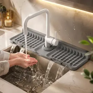 Silicone Faucet Drain Mat | Foldable Waterproof Kitchen Sink Mat - Image 4