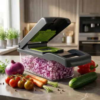 Vegetable Chopper-In Gray