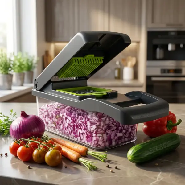 Vegetable Chopper-In Gray