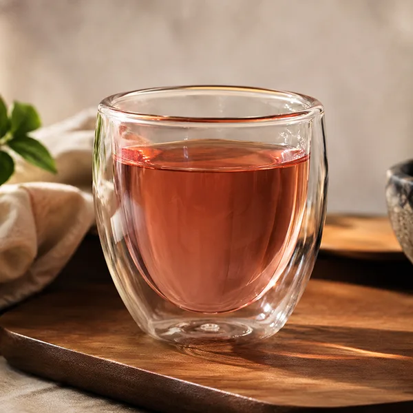 4 PCS Double Wall High Borosilicate Coffee Cups Set