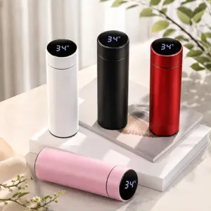 500ml Smart Temperature Display Vacuum Insulated Bottle with LED Touch Screen