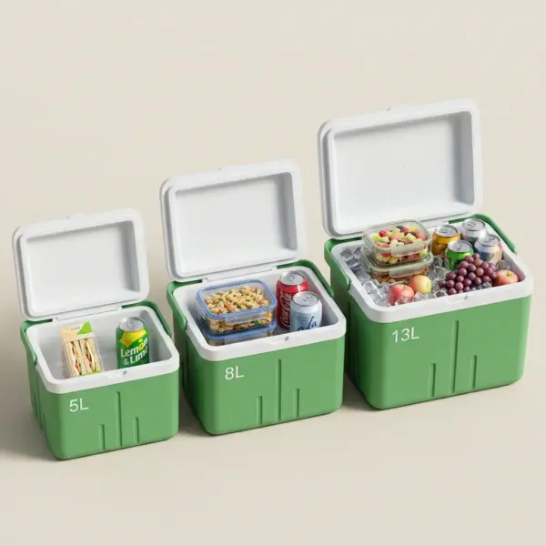 5L8L13L Portable Small Hard Ice Retention Camping Cooler comparison contents