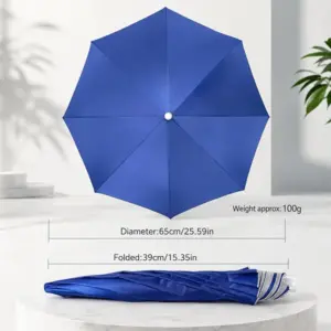 Foldable Hands-Free Umbrella Hat for Sun and Rain Protection