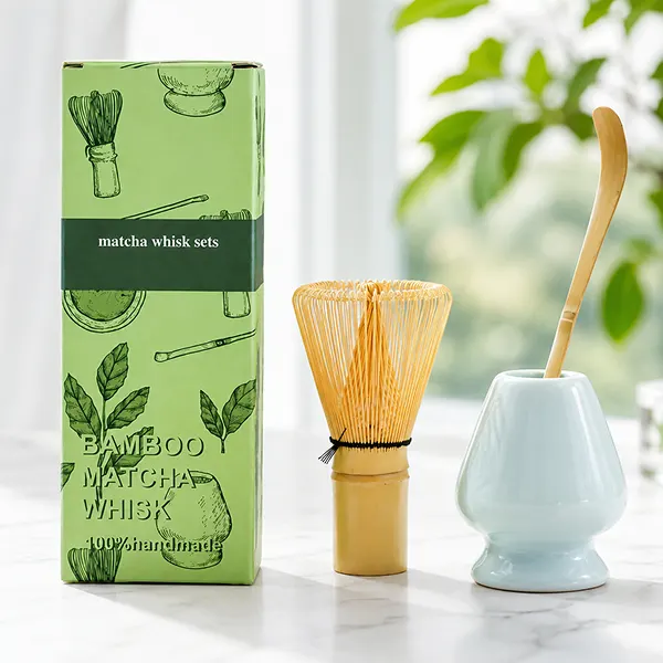Matcha Starter Set Bamboo Whisk, Spoon & Scoop 3-Piece Ceramic wethet