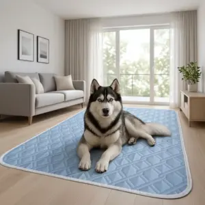 Reusable Slicky Fiber Fabric Summer Cooling Pet Mat for Puppies and Dog