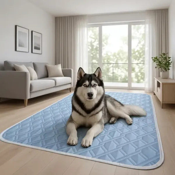 Reusable Slicky Fiber Fabric Summer Cooling Pet Mat for Puppies and Dog Reusable Slicky Fiber Fabric Summer Cooling Pet Mat for Puppies and Dog