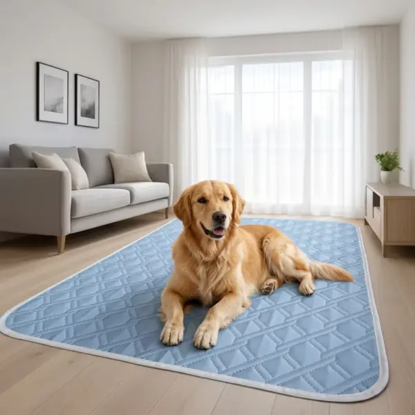 Reusable Slicky Fiber Fabric Summer Cooling Pet Mat for Puppies medium Size