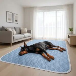 Reusable Slicky Fiber Fabric Summer Cooling Pet Mat for Puppies xl size