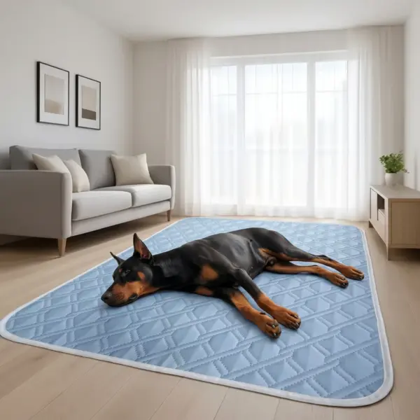 Reusable Slicky Fiber Fabric Summer Cooling Pet Mat for Puppies xl size