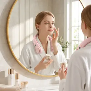 Wearable Neck Fan USB Rechargeable Hands-Free Portable Fan skincare