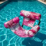 pool float pink elevated