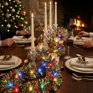 1 Piece LED Christmas Garland table runner