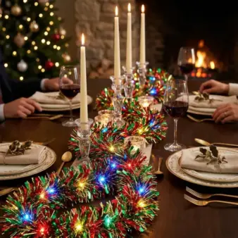 1 Piece LED Christmas Garland table runner