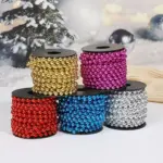 1 Set 9mm Christmas Bead Decorative Chain for Tree multicolor
