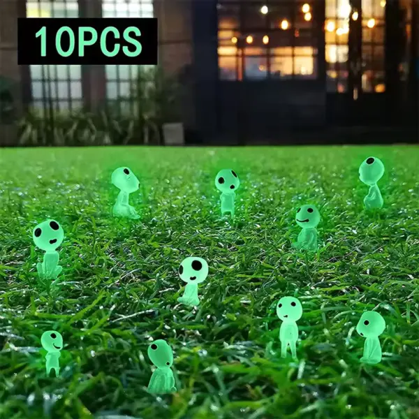 10Pc Luminous Ghost Tree Elf Statues for Fairy Garden & Micro Landscape Decor