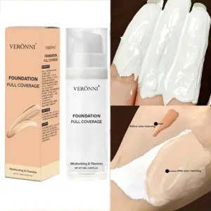 Halloween Liquid Goth White Makeup Color Matching Foundation Concealer Cosplay White Clown White Face Body Paint Discolor 2