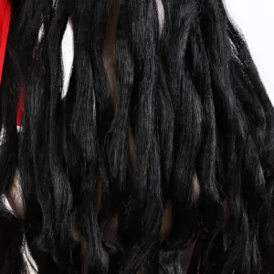 Adult Men's Caribbean Pirate Hat Wig Halloween Stage Performance Pirate Captain Costume Wig Party Accessories Jack Sparrow Wig 6