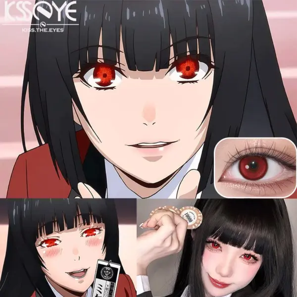 KSSEYE New Style Halloween Colored Contact Lenses with Degree Cosplay Grey Contact Lenses Beauty Makeup Products Enlarge Eyes 4