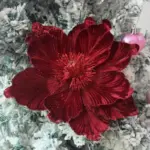 20cm Artificial Magnolia Christmas Flower for Xmas Tree, Wreath & Holiday Décor