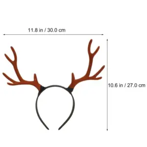 Christmas Antler Flocked Deer Branch Headband Antler Headband Xmas Antler Headband Xmas Headwear Christmas Party Decoration 6