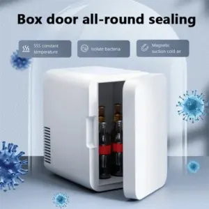Portable 8L Electric Household Single Door Mini Refrigerator for Home, Car, Beauty & Travel 2