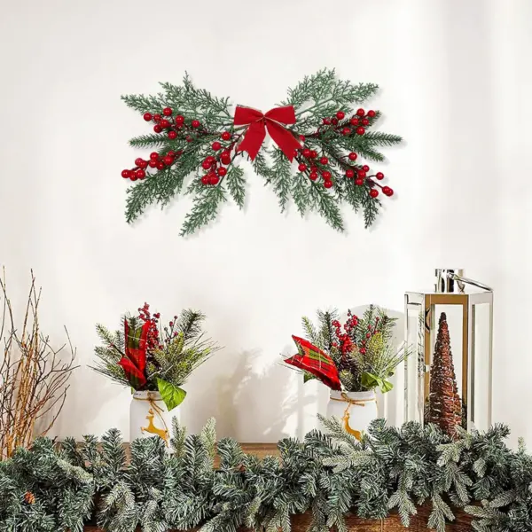 1 piece artificial flower berry Christmas wedding party hanging wall hanging indoor outdoor courtyard holiday decoration 3