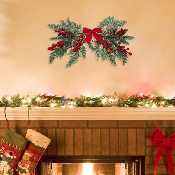 1 piece artificial flower berry Christmas wedding party hanging wall hanging indoor outdoor courtyard holiday decoration 4