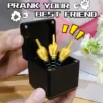 Christmas Interesting Prank Gift Middle Finger in Box Christmas Box Funny Creative Gifts Office Desk Decoration Home Decoration 1