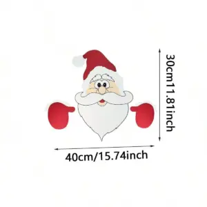 1pc Christmas Fence Ornaments Santa Clause Peeker Yard Ornaments Indoor Outdoor Ground Placard DIY Festival Gift 6