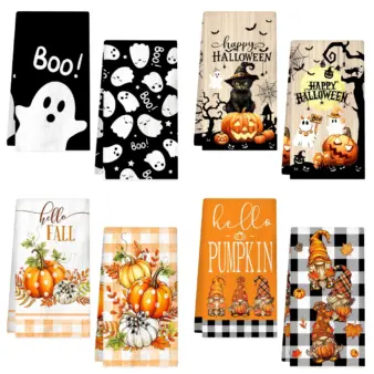 2pcs Halloween Hand Towels feature