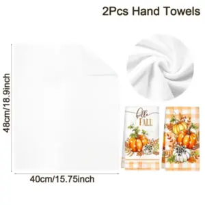 2pcs Halloween Hand Towels pumkin