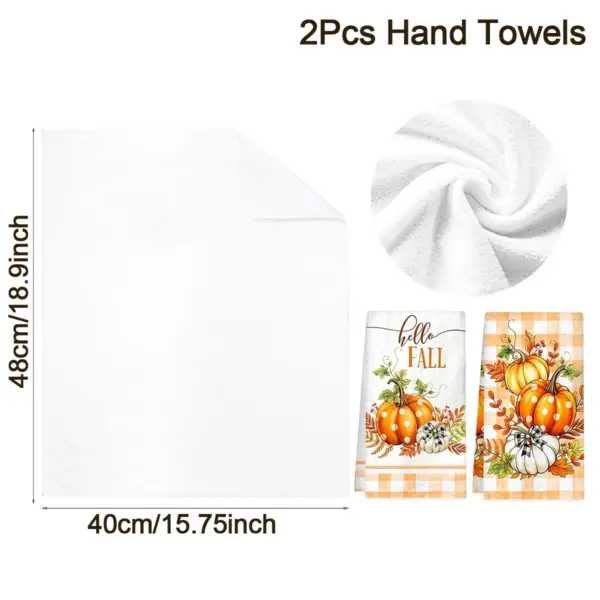 2pcs Halloween Hand Towels pumkin