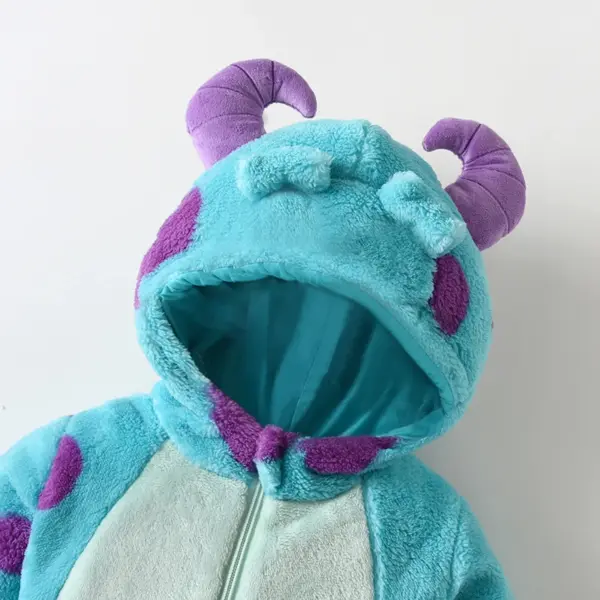 Cute Animal Costume for Toddler Baby Halloween Costume Unisex Fuzzy Warm Fall Winter Clothes for Kids 3
