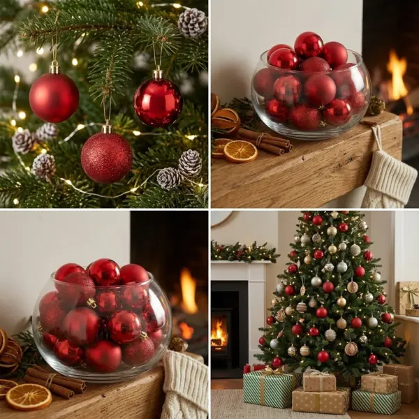 24PCS Shatterproof Christmas Ball Ornaments Xmas Tree Decorations Hanging Balls for Holiday Wedding Party Home Decor 5