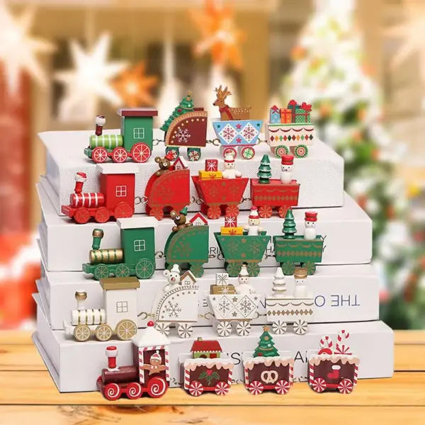 Christmas Train Merry Christmas Decorations For Home 2025 Cristmas Ornament Xmas Navidad Noel Gifts Happy New Year 2026 Gifts 3