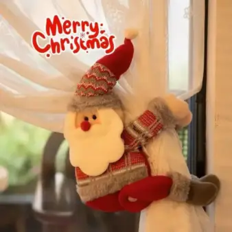 Cute Santa Christmas Curtain Buckle & Chandelier Hanging Ornament