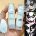 Halloween Liquid Goth White Makeup Color Matching Foundation Concealer Cosplay White Clown White Face Body Paint Discolor 1