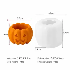 3D Halloween Ghost Silicone Candle Molds J-5286