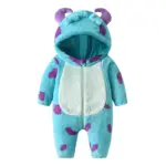 Cute Animal Costume for Toddler Baby Halloween Costume Unisex Fuzzy Warm Fall Winter Clothes for Kids 1