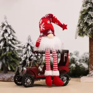6 Styles Glowing Gnome Christmas Faceless Doll long red