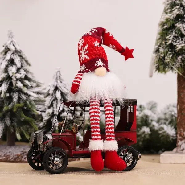 6 Styles Glowing Gnome Christmas Faceless Doll long red